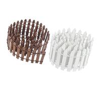 TOYANDONA 2Pcs Mini Garden Fence Set 1m Long Miniature House Fences for Dollhouses Micro Landscape Accessories Garden Decoration