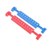 TOYANDONA 2Pcs Multi Purpose Football Score Counters Durable Table Scoring Indicators for Billiards Foosball Games Easy to Carry Red Blue Scoring Units