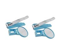 TOYANDONA 2pcs Nail Magnifying Glass Nail Clippers Safe for Elderly Trimmer Easy to Use for Fingernails and Toenails