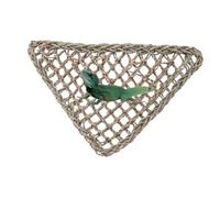TOYANDONA 2Pcs Natural Grass Hammock Bed for Small Animals Lizard Sleep Lounger for Bearded Dragons Geckos Iguanas Anoles Secure Comfortable Reptile Hanging Cage Bedding