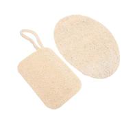 TOYANDONA 2pcs Natural Loofah Dishwashing Scrubbers Kitchen Cleaning Brush Set Strong Water Absorbing Beige Loofah Sponge Exfoliator Sponge for Home Dish Wash