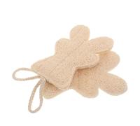 TOYANDONA 2pcs Natural Loofah Sponge Body Scrubber with Bear Shape, Exfoliating Vegetable Sponge for Shower and Face Wash, Back Cream Applicator for Gentle Bathing Care