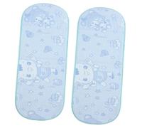 TOYANDONA 2pcs Newborn Stroller Cooling Mat Ice Silk Pad for Comfort Breathable and Skin-Friendly Cushion Lightweight and Portable Stroller Liner