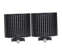 TOYANDONA 2pcs Noise-reducing Microphone Windscreen Soundproof Screen for Recording u Shape Bass Trap Material Compatible Microphones for Stage Cafe Control