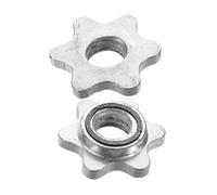 TOYANDONA 2pcs Nonslip Weight Collar Clamps Screw Nut Locking Clips for Dumbbell and Barbell Rods Heavy-duty Fitness Connectors for Stable Gym Training and Versatile Lifting Exercises