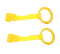 TOYANDONA 2pcs Nursery Pull Rings Baby Crib Hanging Ring Toddler Walking Assistant Tools Stand up Pull for Training Arm Strength Lightweight Design