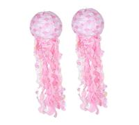TOYANDONA 2pcs Ocean Theme Jellyfish Paper Lanterns Lightweight Reusable Animal Decorations for Mermaid Birthday Party Nautical Indoor Hanging Ornaments for Shower and Decor