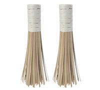 TOYANDONA 2pcs Old-fashioned Pot Brush Bamboo Cleaning Brush Retro Craftsmanship Bamboo Material Good Cleaning Effect Do Not Stick to Oil for Personal Families and Coffee Shops