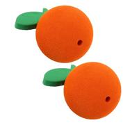 TOYANDONA 2pcs Orange EVA Car Antenna Ball Scratch-Resistant Durable Automotive Accessory Ideal for Off-Road and City Driving