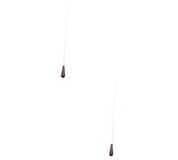 TOYANDONA 2pcs Orchestra Conducting Stick Red Resin Colorful Music Show Performance for Conductors for and Choral Concerts Comfortable Grip for Teachers and Students