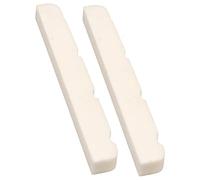 TOYANDONA 2pcs Ox Bone Guitar String Nuts for Electric and Bass Guitars Durable Replacement Nut for Improved Tone and Reduced Noise