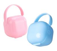 TOYANDONA 2pcs Pacifier Storage Box Pacifier Holder Case Travel Containers for Travel Bibs Box