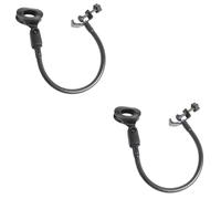 TOYANDONA 2pcs Pack Microphone Clip Stand Clamp C-type Rotatable Holder for Condenser Dynamic Mics Desktop Storage Boom Arm