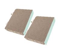 TOYANDONA 2pcs Pet Bird Cage Stand Bird Perch Platform Chewing Claw Grinding Paper Cardboard for Parrot Cage