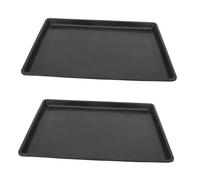 TOYANDONA 2pcs Pet Cage Bedpan Trays Plastic Base 43.5x32.4x2.5cm Replacement Litter Trays for Dog Cage Household Potty Accessories for Pets