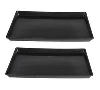 TOYANDONA 2Pcs Pet Tray for Birds Dogs and Bunnies Poop Holder for Birdcage Dog Crate and Bunny Cage Easy to Clean Stain Odor Resistant