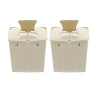 TOYANDONA 2pcs Plastic Hanging Bird Breeding Box for Parakeets and Small Birds Nesting Case with Incubation Function Suitable for Cockatiel Zebra Finch Sparrow