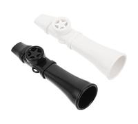 TOYANDONA 2pcs Plastic Kazoos with Unique Resonance Principle and Sturdy Build, Easy-to-play Musical Instruments for Music Performances and Family Gatherings, Stylish Modern Design