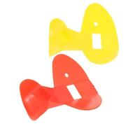 TOYANDONA 2pcs Plastic Nose Flute Training Whistles for Music Practice Portable Wind Instruments for Breath Control Speech Clarity and Embouchure Improvement