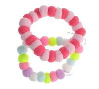 TOYANDONA 2pcs Plush Pet Collar Elastic Colorful Necklace for Cats and Dogs Soft Protective Neckwear for Birthday Festival Photo Shoots Outdoor Walks and Parties Random Color