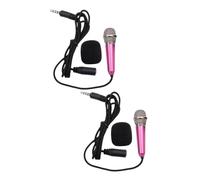 TOYANDONA 2pcs Portable Mini Microphone for Mobile Phone and Pc Lightweight Dynamic Sound for Singing and Voice Recording for Parties and Outdoor Use