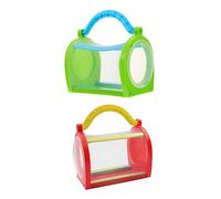 TOYANDONA 2pcs Portable Observation Cage for Outdoor Insect Exploration Breathable Insect Viewing Box for Nature Studies Critter Enclosure for Boys and Girls and Education