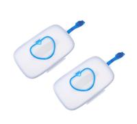 TOYANDONA 2pcs Portable Wet Wipes Box for Home and Travel for Diaper Changes and Go Use