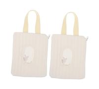 TOYANDONA 2pcs Portable Wipe Dispenser Case Refillable Wet Dry Wipes Holder for Diaper Bag Travel Nursery Use Versatile Box for Bathroom Essentials