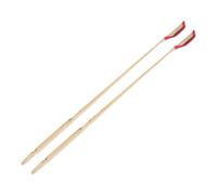 TOYANDONA 2pcs Premium Dulcimer Jean Bamboo Accessories with Polished Ebony Strip and Weight-reducing Holes, Elastic Yangqin Instrument Supplies for Practical Performance
