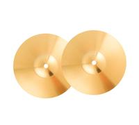 TOYANDONA 2pcs Professional Brass Drum Cymbals Replacement for Jazz Drumming Impact Resistant Design for Beginners and Instrument Repair Shops