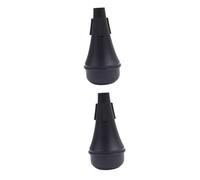 TOYANDONA 2pcs Professional Lightweight Trumpet Cup Mute Black for Jazz Practice No Disturbance Sound Fits All Trumpet Types Excellent for Late-night Playing