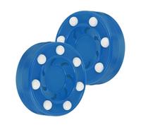 TOYANDONA 2Pcs Professional Roller Hockey Pucks for Training and Material with Smooth Surface for Accurate Shots and Quick Passing Suitable for Off-ice Practice and Skill Random Color