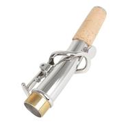 TOYANDONA 2pcs Professional Saxophone Neck Set Vintage Straight and Curved Necks Cork Material Sax Accessories