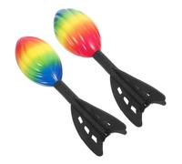 TOYANDONA 2pcs PU Soft Foam Rocket Launcher for Lightweight Safe Outdoor for Boys Summer Backyard Games Birthday Party Favors