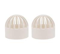 TOYANDONA 2pcs Pvc Permeable Cover Net for Fish Pond and Seafood Tank Filter, 32mm Inner Diameter Breathable Water Tank Filter Mesh Caps for Aquarium Filtration