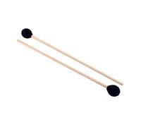 TOYANDONA 2pcs Quality Wool Felt Drumsticks Black Bass Drum Mallets Drum Stick for Percussion Instrument Wooden Handle