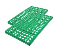 TOYANDONA 2pcs Rabbit Cage Mat Waterproof Plastic Foot Pads for Small Animals 30x50cm for Bunny Chinchilla and Guinea Pig Habitats