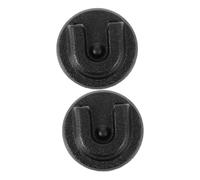 TOYANDONA 2pcs Radio Microphone Holder with Round Knob Mic Cradle Stable and Portable Clip for Motorcycle and Car Radios Compatible with Multiple Brands for