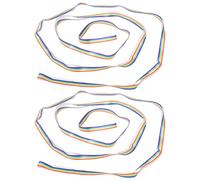 TOYANDONA 2pcs Rainbow Elastic Chinese Jump Rope for and Adults, 3-Meter Wide Stretch Band for Outdoor Fitness, Backyard Play, and Holiday Party Games