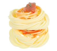 TOYANDONA 2pcs Realistic Artificial Spaghetti Pasta Food for Restaurant Display Faux Beef Noodles Ornaments for and Theatrical Props