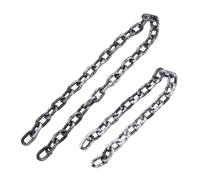 TOYANDONA 2pcs Realistic Halloween Chains Smooth Lightweight Prison-themed Props for Spooky Decorations Cosplay Accessories High-strength Material for Party and Theater Use