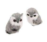 TOYANDONA 2pcs Realistic Owl Plush Soft for Boys and Lifelike Simulated Animal Plushies Cute Huggable Decor for Birthday Gifts and Holiday Presents for Home and Office Display
