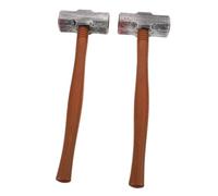 TOYANDONA 2pcs Realistic Plastic Mallet Hammer Props for Halloween Party Cosplay with Bloody Effect Lifelike Simulation for Roleplay and Prank Decorations