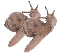 TOYANDONA 2pcs Realistic Simulation Snail Figure Model Educational Animal for Lifelike Snail Figurines for Early Learning Desktop Decoration and Cognitive Play