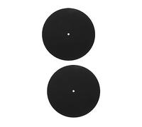 TOYANDONA 2pcs Record Protector Mat for Turntable Player Vinyl Record Protective Pad Prevents Scratches for Home Djs