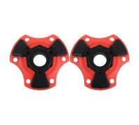 TOYANDONA 2pcs Red Tpr Snowflake Baskets for Trekking Poles, Removable Anti-sink Hiking Pole Mud Basket Accessories for Enhanced Stability in Snow Walking and Hiking
