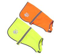 TOYANDONA 2pcs Reflective Pet Vests with Quick Fastening for Enhanced Night Safety Breathable High Visibility Jackets for Hunting Walking Outdoor Activities Traffic Accident Prevention for