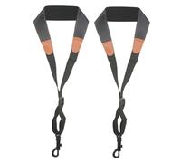 TOYANDONA 2pcs Replacement Saxophone Strap Adjustable Sax Strap Comfortable Saxophone Neck Made of Leather