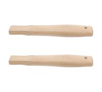 TOYANDONA 2pcs Replacement Wooden Handle with Ergonomic Shape and Square Hole Design for Construction Repair and Woodworking, Khaki Comfort Grip, Sturdy Wood Material