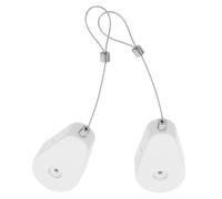 TOYANDONA 2pcs Retractable Anti-Theft Remote Control Security Cable Lock Box with Steel Wire Leash for Tv DVD Adhesive Mount Modern Elegant Design Home Office Retail Use